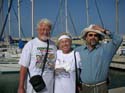 01 Gunter, Lois and Uzi at Ashkelon Marina, Israel